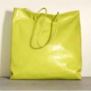 Zara Leather Shopper bag collaboration purple